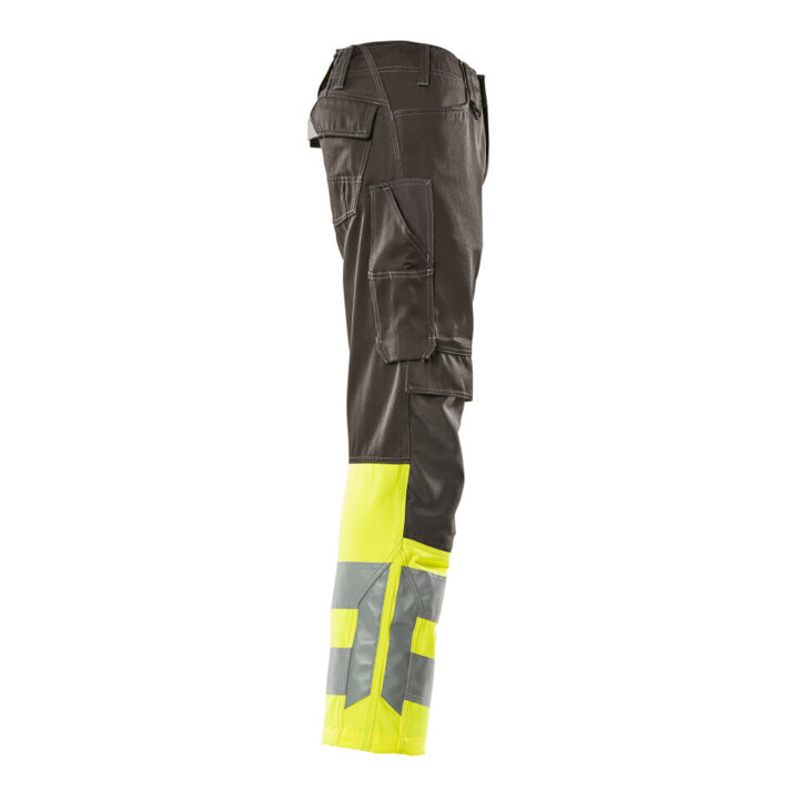 MASCOT® Hose Leeds 76C56 dunkelanthrazit/hi-vis gelb