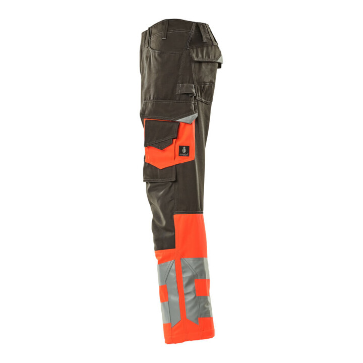 MASCOT® Hose Leeds 82C66 dunkelanthrazit hi-vis rot
