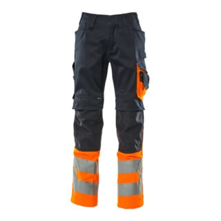 MASCOT® Hose Leeds 90C54 schwarzblau hi-vis orange