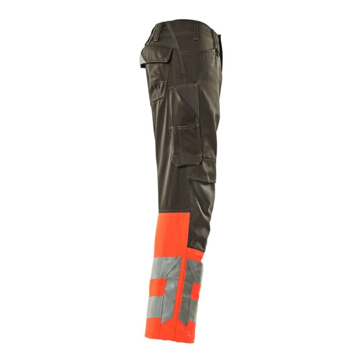 MASCOT® Hose Leeds 90C56 dunkelanthrazit hi-vis rot