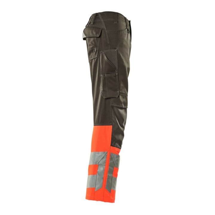 MASCOT® Hose Leeds 90C58 dunkelanthrazit hi-vis rot