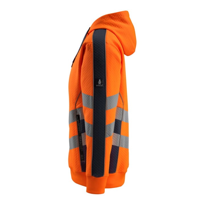 MASCOT® Kapuzensweatshirt Corby 2XL hi-vis orange/schwarzblau