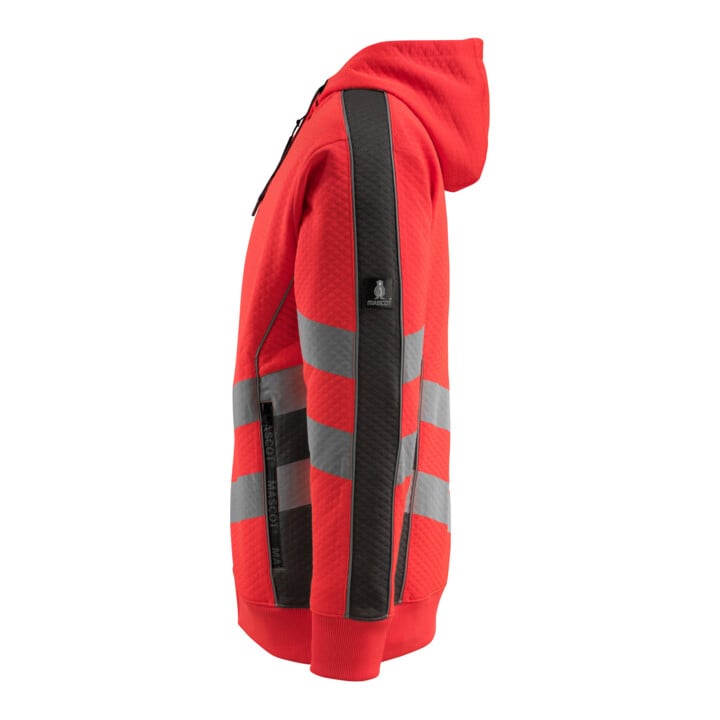 MASCOT® Kapuzensweatshirt Corby 4XL hi-vis rot/dunkelanthrazit