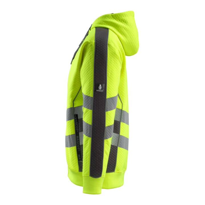 MASCOT® Kapuzensweatshirt Corby Größe S hi-vis gelb/dunkelanthrazit