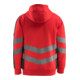 MASCOT® Kapuzensweatshirt Corby Größe S hi-vis rot/dunkelanthrazit