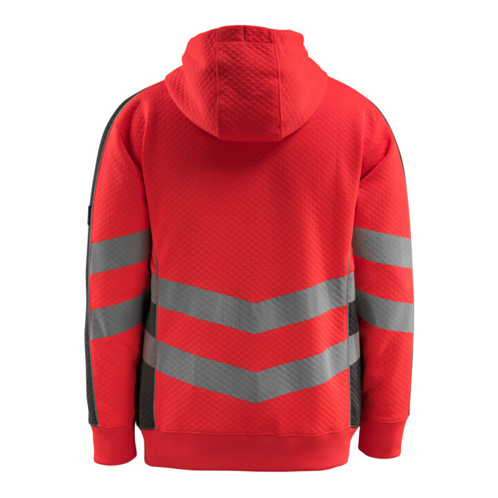 MASCOT® Kapuzensweatshirt Corby Größe S hi-vis rot/dunkelanthrazit