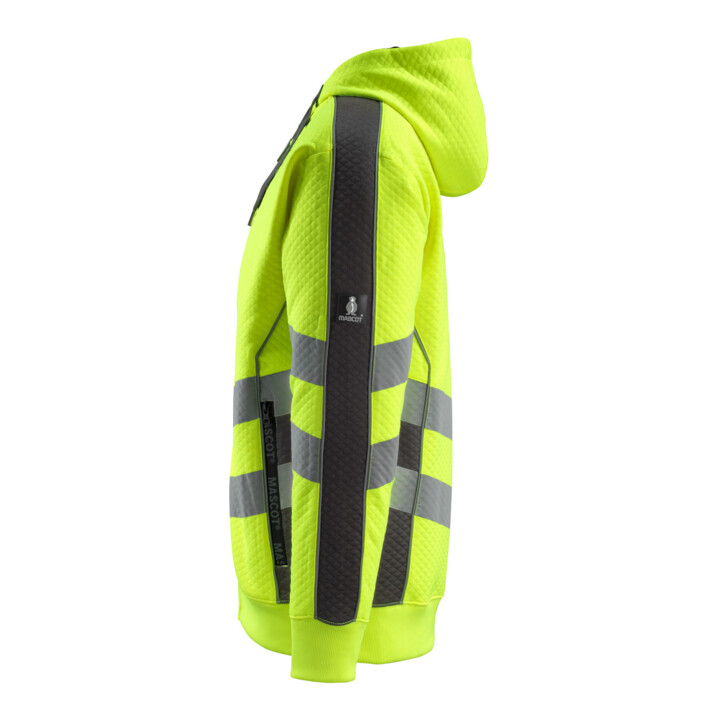 MASCOT® Kapuzensweatshirt Corby hi-vis gelb/dunkelanthrazit Größe M