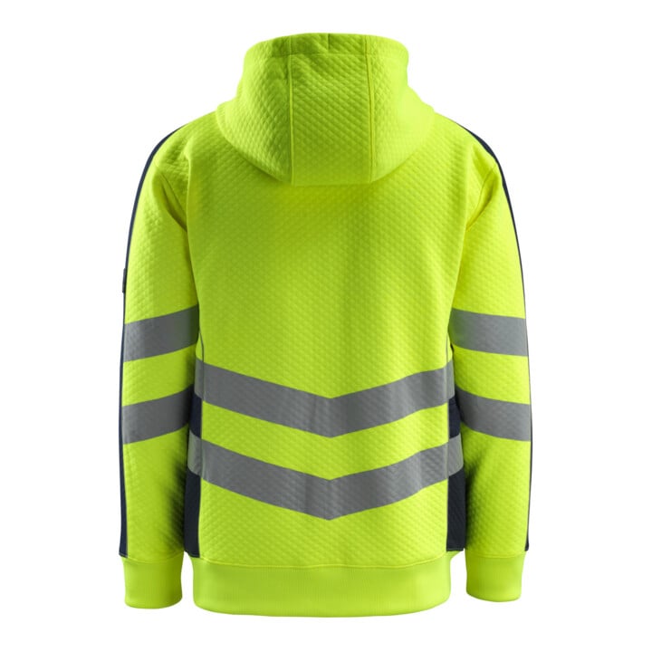 MASCOT® Kapuzensweatshirt Corby hi-vis gelb/schwarzblau Gr. S
