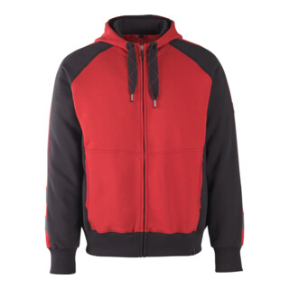 MASCOT® Kapuzensweatshirt Wiesbaden Größe M rot/schwarz