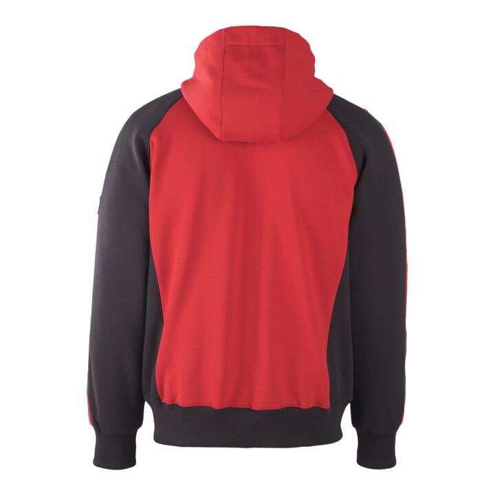 MASCOT® Kapuzensweatshirt Wiesbaden Größe S rot/schwarz