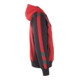 MASCOT® Kapuzensweatshirt Wiesbaden Größe S rot/schwarz