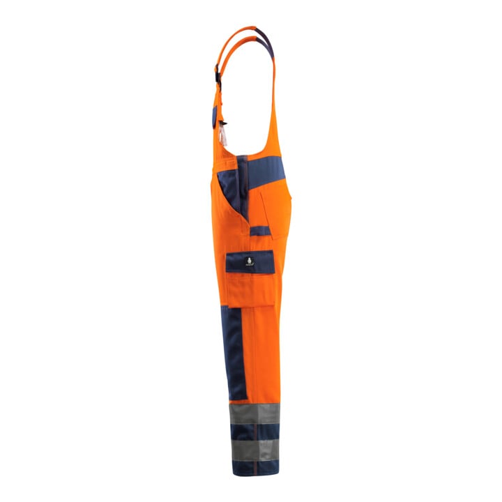MASCOT® Latzhose Barras 82C44 hi-vis orange/marine