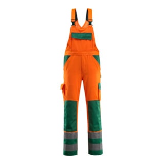 MASCOT® Latzhose Barras 82C56 hi-vis orange/grün