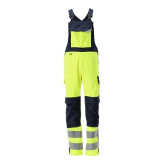 MASCOT® Latzhose Davos Multisafe Größe 82C64 hi-vis gelb/schwarzblau