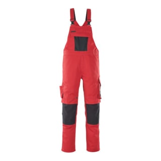 MASCOT® Latzhose Leipzig 76C46 rot/schwarz