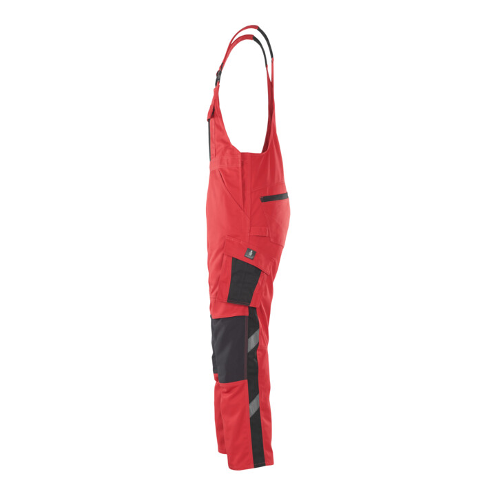 MASCOT® Latzhose Leipzig 76C46 rot/schwarz