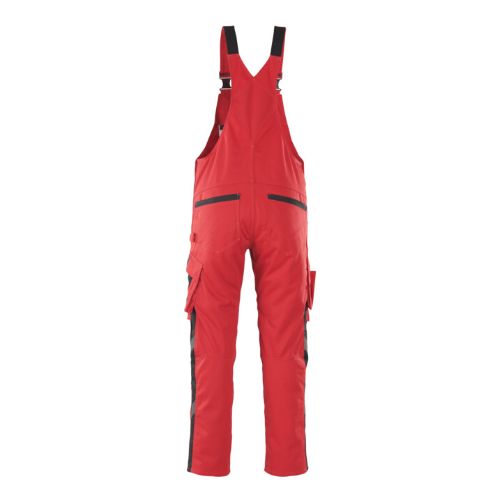 MASCOT® Latzhose Leipzig 76C46 rot/schwarz