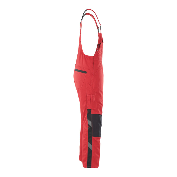 MASCOT® Latzhose Leipzig 82C68 rot/schwarz
