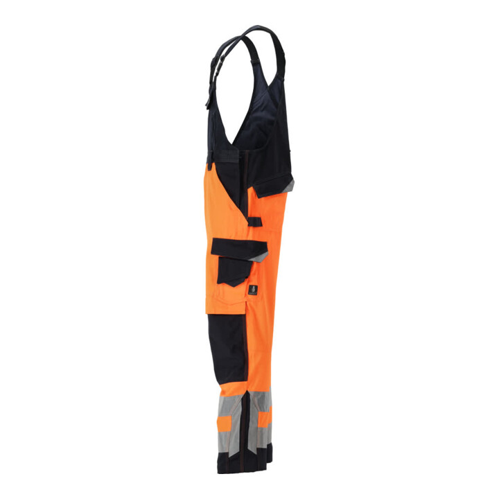 MASCOT® Latzhose Newcastle 76C52 hi-vis orange/schwarzblau