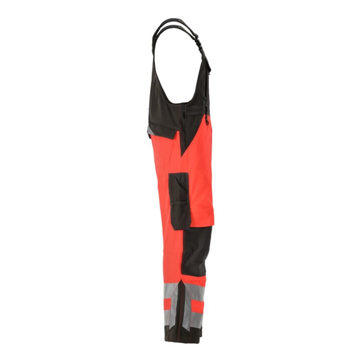 MASCOT® Latzhose Newcastle 76C52 hi-vis rot/dunkelanthrazit