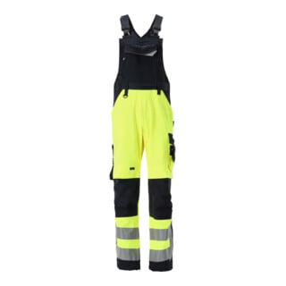 MASCOT® Latzhose Newcastle Größe 82C60 hi-vis gelb/schwarzblau