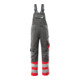 MASCOT® Latzhose Sunderland 76C52 dunkelanthrazit hi-vis rot