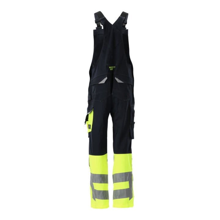 MASCOT® Latzhose Sunderland 76C56 schwarzblau hi-vis gelb