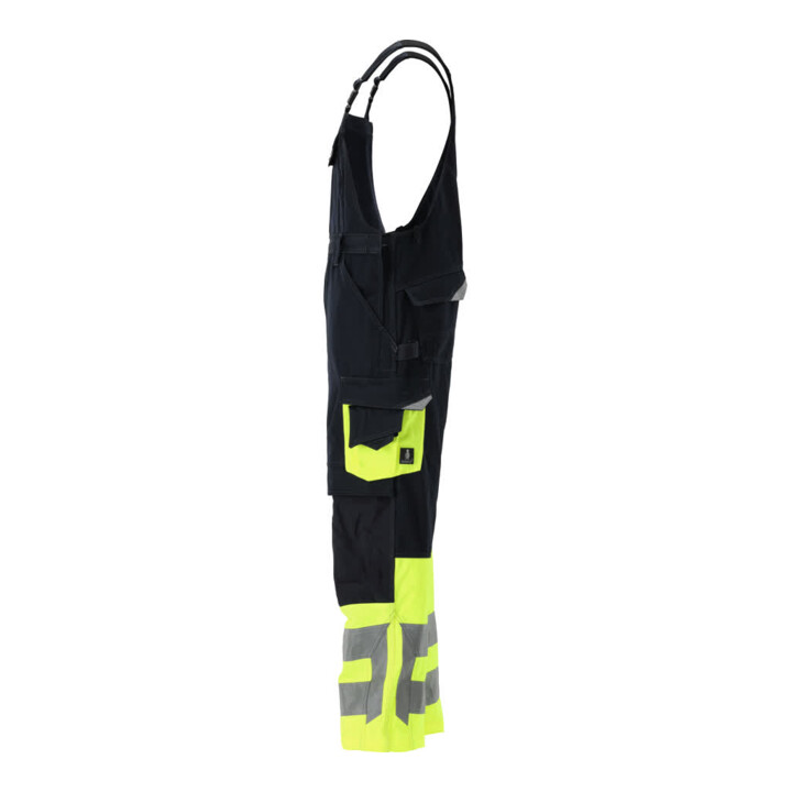 MASCOT® Latzhose Sunderland 76C56 schwarzblau hi-vis gelb