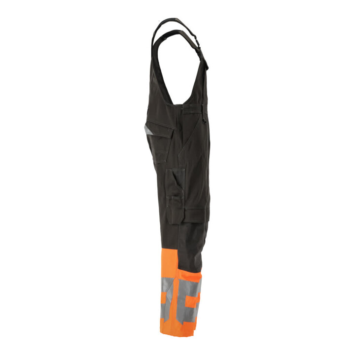 MASCOT® Latzhose Sunderland 82C48 dunkelanthrazit hi-vis orange