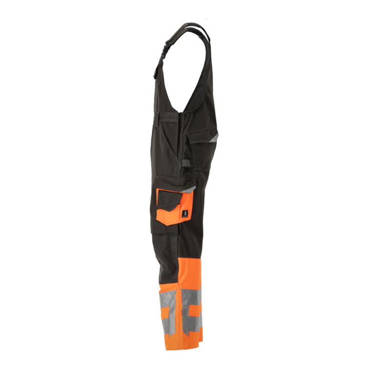 MASCOT® Latzhose Sunderland 82C66 dunkelanthrazit hi-vis orange
