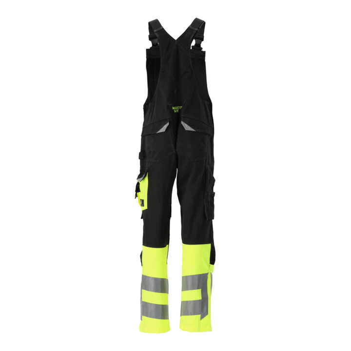 MASCOT® Latzhose Sunderland 90C52 schwarz/hi-vis gelb