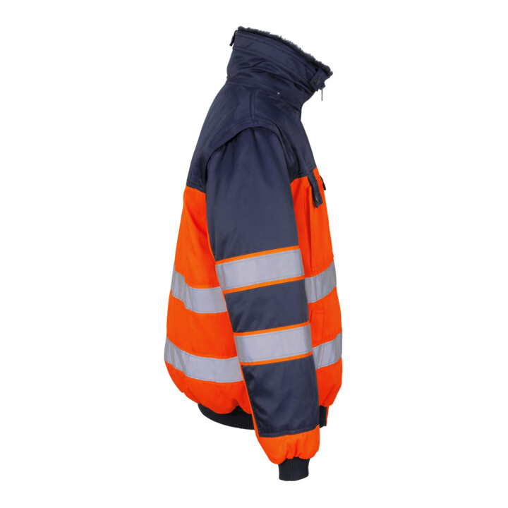 MASCOT® Pilotjacke Livigno hi-vis orange/marine Gr. M