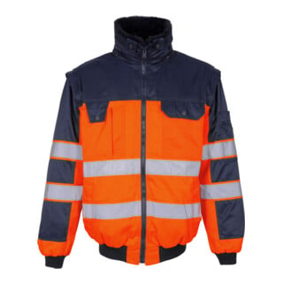 MASCOT® Pilotjacke Livigno hi-vis orange/marine Gr. S