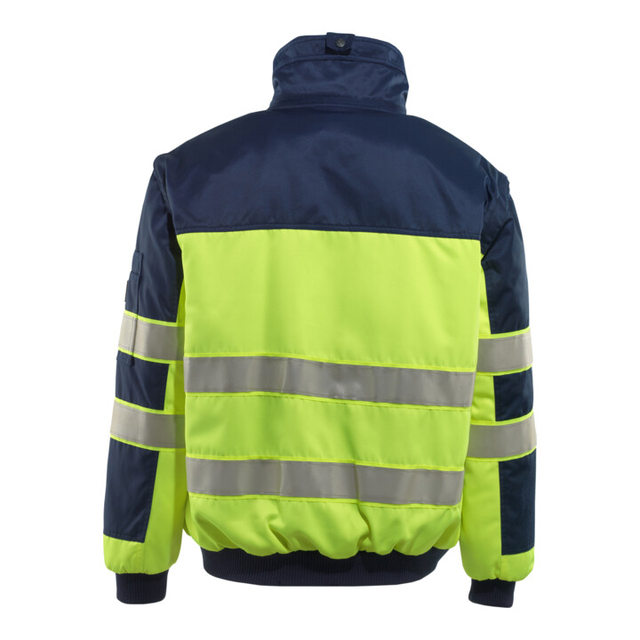 MASCOT® Pilotjacke Livigno XL hi-vis gelb/marine