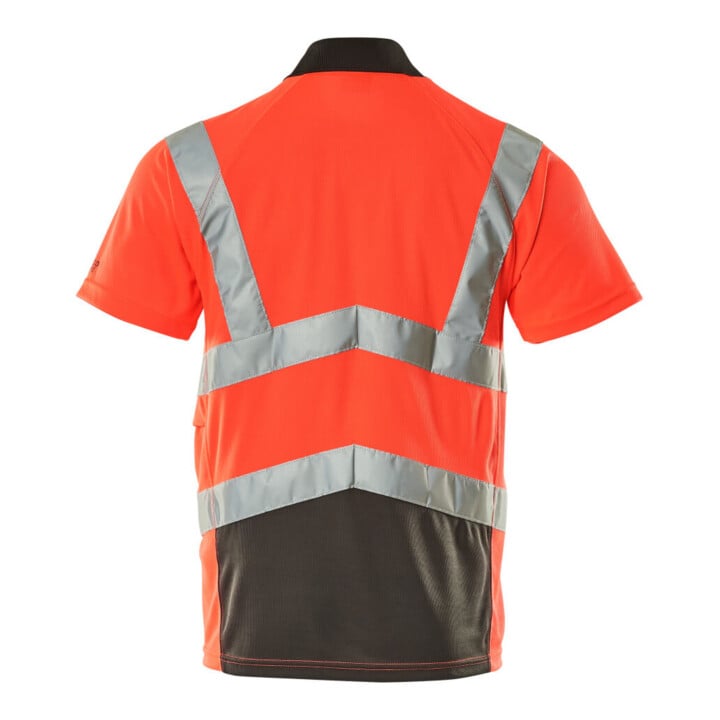 MASCOT® Polo-shirt Anadia Größe S hi-vis rot/dunkelanthrazit