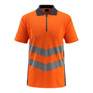 MASCOT® Polo-shirt Murton Größe M hi-vis orange/schwarzblau