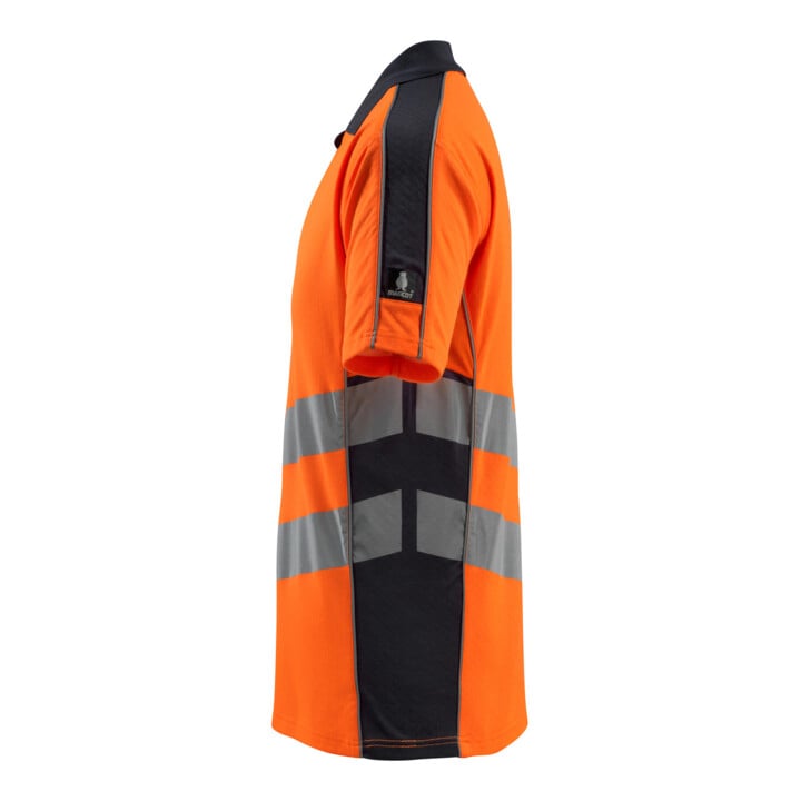 MASCOT® Polo-shirt Murton Größe M hi-vis orange/schwarzblau
