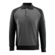 MASCOT® Polo-sweatshirt Magdeburg Größe S dunkelanthrazit/schwarz