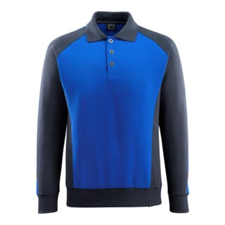 MASCOT® Polo-sweatshirt Magdeburg Größe S kornblau/schwarzblau