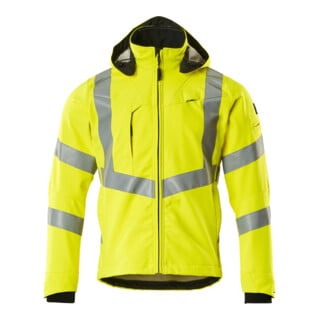 MASCOT® Soft Shell Jacke Blackpool hi-vis gelb Gr. XL