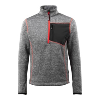 MASCOT® Strickpullover Reims Größe S grau-meliert