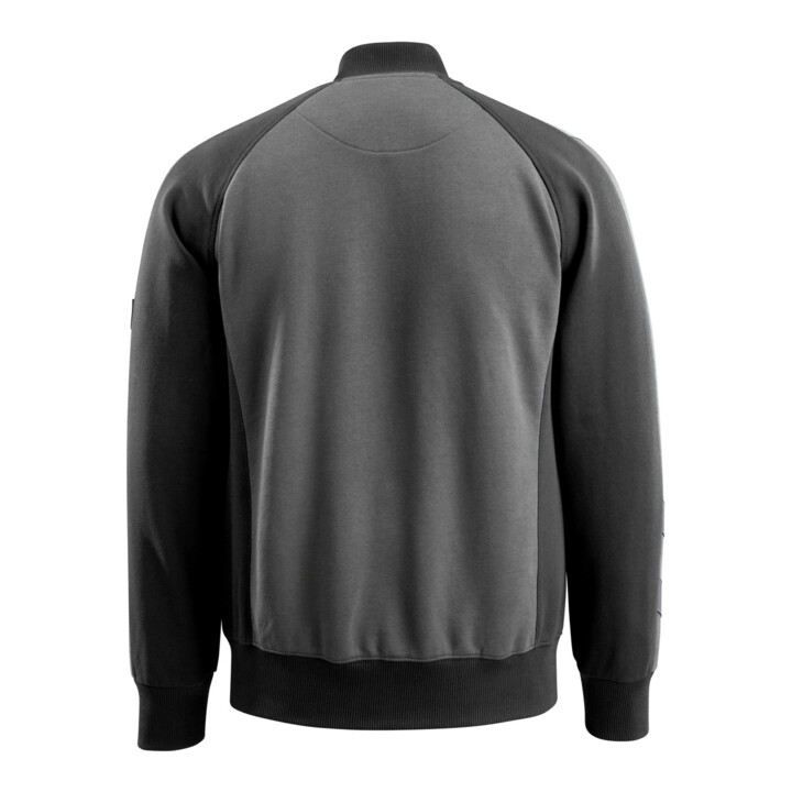 MASCOT® Sweatshirt Amberg mit Reißverschluss 2XL dunkelanthrazit/schwarz