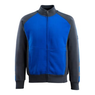 MASCOT® Sweatshirt Amberg mit Reißverschluss kornblau/schwarzblau Größe XS