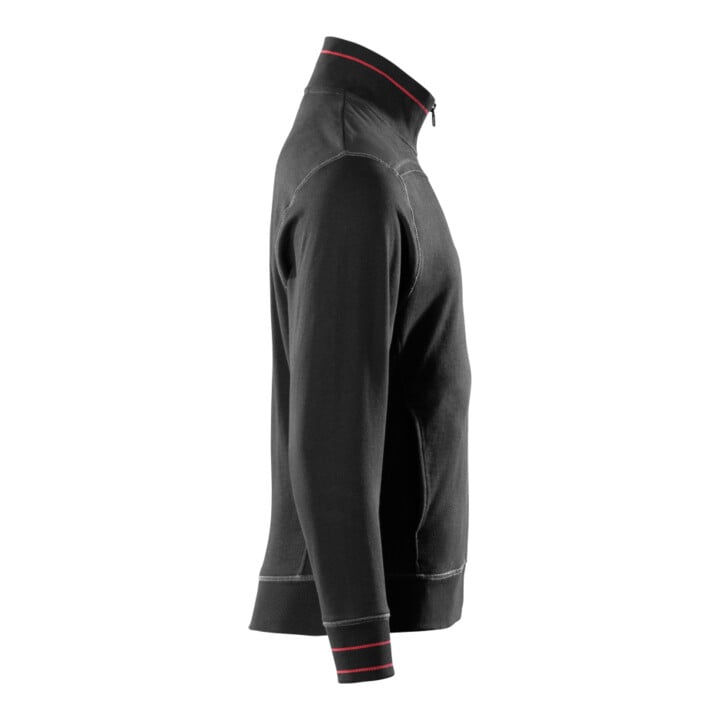 MASCOT® Sweatshirt Chania mit Reißverschluss 4XL schwarz