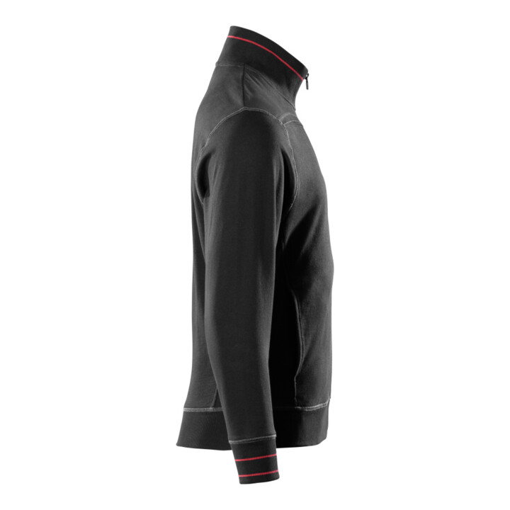 MASCOT® Sweatshirt Chania mit Reißverschluss schwarz Gr. S