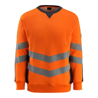 MASCOT® Sweatshirt Wigton 2XL hi-vis orange/schwarzblau