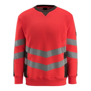 MASCOT® Sweatshirt Wigton 5XL hi-vis rot/dunkelanthrazit