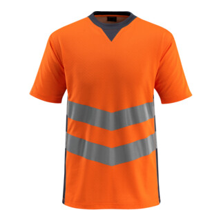 MASCOT® T-shirt Sandwell Größe L hi-vis orange/schwarzblau