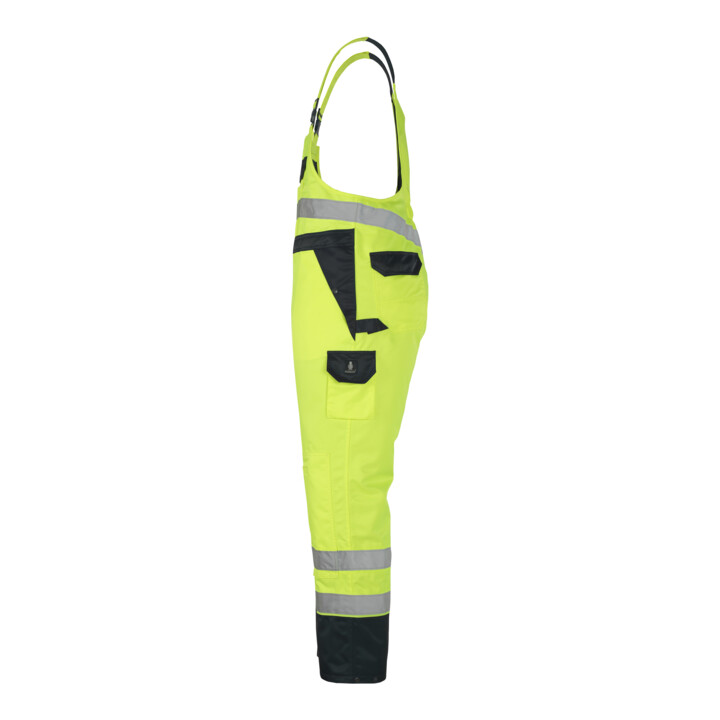 MASCOT® Überziehlatzhose Wels Größe 4XL hi-vis gelb/marine