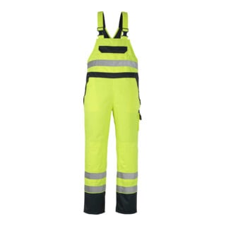 MASCOT® Überziehlatzhose Wels Größe L hi-vis gelb/marine